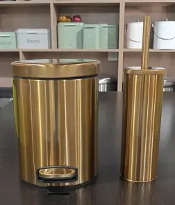 Йоржик для унітазу підлоговий Mixxus Ellipse-TB0202 Brushed Gold (колір матове золото) (MI8401) №15