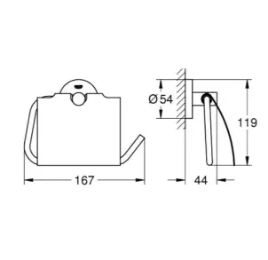 Тримач для туалетного паперу Grohe Essentials (1024652430) №2