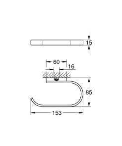 Тримач для туалетного паперу Grohe Selection (41068000) №3