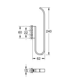Тримач для запасного рулону туалетного паперу Grohe Selection (41067000) №2