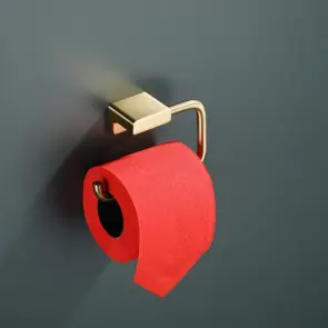 Тримач для туалетного паперу Koer AS-0107-12 колір матове золото (KR6183) №7