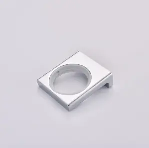 Стакан одинарний настінний Koer AS-0103-01 (скло) колір хром глянець (KR6165) №13
