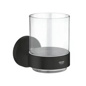 Стакан скляний з тримачем Grohe Essentials (1022562430) №1