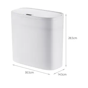 Відро для сміття сенсорне прямокутне Mixxus Wave-TC0414 White 14 л (колір білий) (MI8405) №18