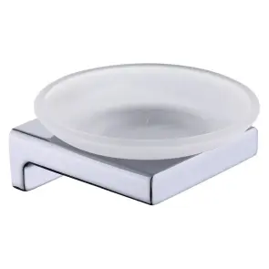 Мильниця настінна Koer AS-0102-01 (скло) колір хром глянець (KR6161) №1