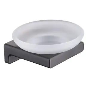 Мильниця настінна Koer AS-0102-07 (скло) колір графіт (KR6160) №1