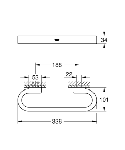 Поручень для ванной Grohe Selection (41064000) №3