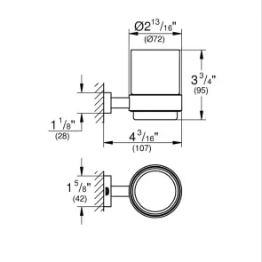 Набор аксессуаров 3в1 Grohe Essentials Cube (BF40511EC) №2
