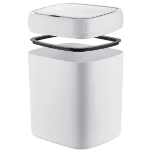 Відро для сміття сенсорне прямокутне Mixxus Wave-TC0212 White 12 л (колір білий) (MI8403) №14