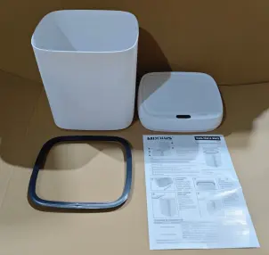 Відро для сміття сенсорне прямокутне Mixxus Wave-TC0212 White 12 л (колір білий) (MI8403) №19