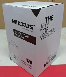 Мусорное ведро с плавным закрытием круглое Mixxus Ellipse-TC0212 SS Color 12л (цвет нержавейка) (MI8399) №5