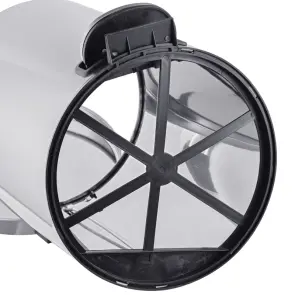 Мусорное ведро с плавным закрытием круглое Mixxus Ellipse-TC0212 SS Color 12л (цвет нержавейка) (MI8399) №6