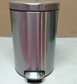 Мусорное ведро с плавным закрытием круглое Mixxus Ellipse-TC0212 SS Color 12л (цвет нержавейка) (MI8399) №13