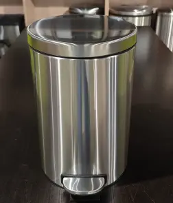 Мусорное ведро с плавным закрытием круглое Mixxus Ellipse-TC0212 SS Color 12л (цвет нержавейка) (MI8399) №22