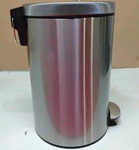 Мусорное ведро с плавным закрытием круглое Mixxus Ellipse-TC0212 SS Color 12л (цвет нержавейка) (MI8399) №25