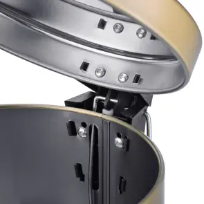 Відро для сміття з плавним закриттям кругле Mixxus Ellipse-TC0205 Brushed Gold 5л (колір матове золото) (MI8400) №14