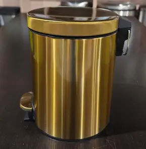 Відро для сміття з плавним закриттям кругле Mixxus Ellipse-TC0205 Brushed Gold 5л (колір матове золото) (MI8400) №19