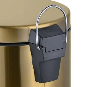 Відро для сміття з плавним закриттям кругле Mixxus Ellipse-TC0205 Brushed Gold 5л (колір матове золото) (MI8400) №20