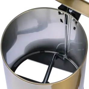 Відро для сміття з плавним закриттям кругле Mixxus Ellipse-TC0205 Brushed Gold 5л (колір матове золото) (MI8400) №22