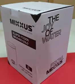 Відро для сміття з плавним закриттям кругле Mixxus Ellipse-TC0205 Brushed Gold 5л (колір матове золото) (MI8400) №23
