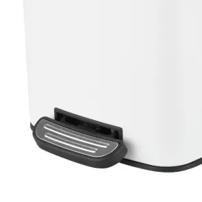 Відро для сміття з плавним закриттям квадратне Zerix Kubix-TC0106 White 6 л (колір білий) (ZX6109) №3
