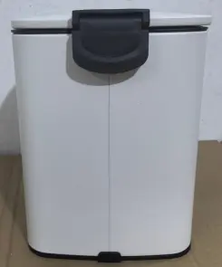 Відро для сміття з плавним закриттям квадратне Zerix Kubix-TC0106 White 6 л (колір білий) (ZX6109) №15