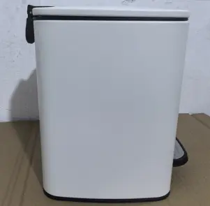 Відро для сміття з плавним закриттям квадратне Zerix Kubix-TC0106 White 6 л (колір білий) (ZX6109) №18