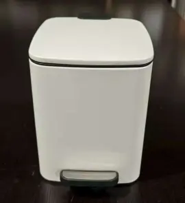 Відро для сміття з плавним закриттям квадратне Zerix Kubix-TC0106 White 6 л (колір білий) (ZX6109) №21