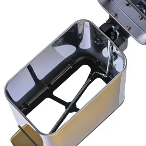 Мусорное ведро с плавным закрытием прямоугольное Mixxus Premium Quadro-TC0105 Brushed Gold 5 л (цвет матовое золото) (MI8394) №12
