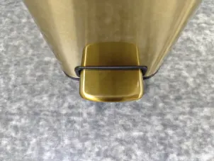Мусорное ведро с плавным закрытием прямоугольное Mixxus Premium Quadro-TC0105 Brushed Gold 5 л (цвет матовое золото) (MI8394) №20