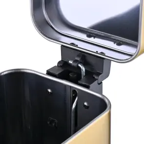 Мусорное ведро с плавным закрытием прямоугольное Mixxus Premium Quadro-TC0105 Brushed Gold 5 л (цвет матовое золото) (MI8394) №27
