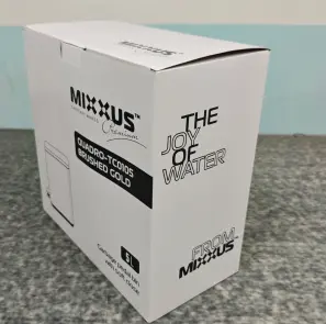 Мусорное ведро с плавным закрытием прямоугольное Mixxus Premium Quadro-TC0105 Brushed Gold 5 л (цвет матовое золото) (MI8394) №31