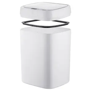 Відро для сміття сенсорне прямокутне Mixxus Wave-TC0314 White 14 л (колір білий) (MI8404) №4