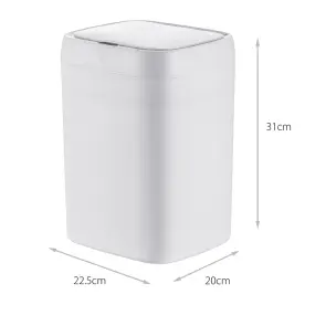 Відро для сміття сенсорне прямокутне Mixxus Wave-TC0314 White 14 л (колір білий) (MI8404) №17