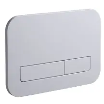 Панель змиву Koer KT-0609-01 240x160x7mm пластикова, кнопка лінійна (колір хром) (KR6130)