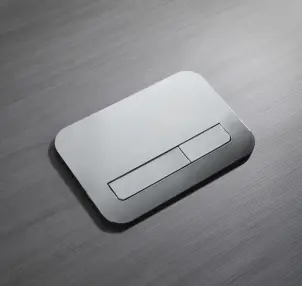 Панель змиву Koer KT-0609-01 240x160x7mm пластикова, кнопка лінійна (колір хром) (KR6130) №3