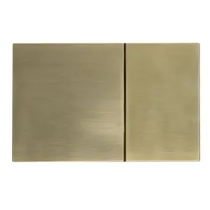 Панель змиву Koer KT-0610-12 240x160x32mmmm пластикова, кнопка квадратна (колір матове золото) (KR6137) №4