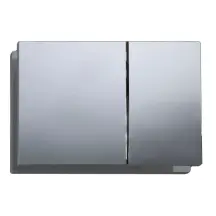 Панель змиву Koer KT-0610-01 240x160x32mmmm пластикова, кнопка квадратна (колір хром) (KR6135)