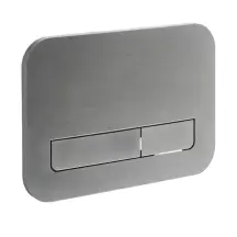 Панель змиву Koer KT-0609-07 240x160x7mm пластикова, кнопка лінійна (колір графіт) (KR6133)