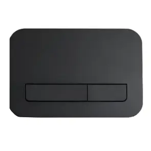 Панель змиву Koer KT-0609-05 240x160x7mm пластикова, кнопка лінійна (колір чорний матовий) (KR6131) №3