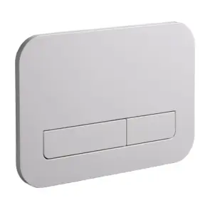 Панель змиву Koer KT-0609-03 240x160x7mm пластикова, кнопка лінійна (колір білий) (KR6129) №1
