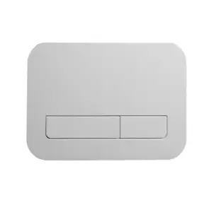 Панель змиву Koer KT-0609-03 240x160x7mm пластикова, кнопка лінійна (колір білий) (KR6129) №5