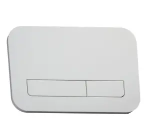 Панель змиву Koer KT-0609-03 240x160x7mm пластикова, кнопка лінійна (колір білий) (KR6129) №6