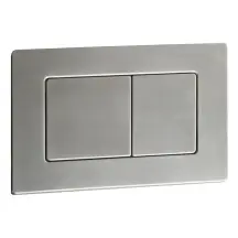 Панель змиву Koer KT-0612-02 240x160x10mm з нержавіючої сталі, кнопка квадратна SUS304 (KR6120)
