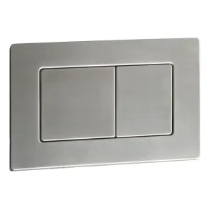 Панель змиву Koer KT-0612-02 240x160x10mm з нержавіючої сталі, кнопка квадратна SUS304 (KR6120) №1