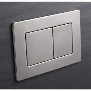 Панель змиву Koer KT-0612-02 240x160x10mm з нержавіючої сталі, кнопка квадратна SUS304 (KR6120) №2