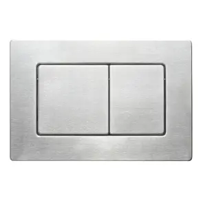 Панель змиву Koer KT-0612-02 240x160x10mm з нержавіючої сталі, кнопка квадратна SUS304 (KR6120) №4