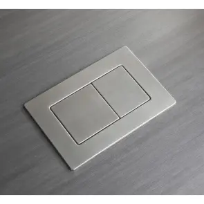 Панель змиву Koer KT-0612-02 240x160x10mm з нержавіючої сталі, кнопка квадратна SUS304 (KR6120) №5