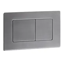 Панель змиву Koer KT-0612-07 240x160x10mm з нержавіючої сталі, кнопка квадр. (колір графіт) (KR6122)