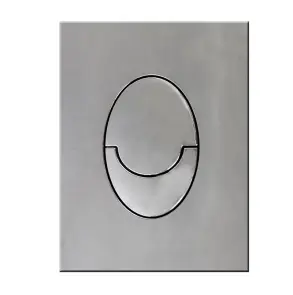 Панель змиву Koer KT-0606-02 157x198x10mm пластикова, кнопка закруглена (SS Color) (KR6238) №4